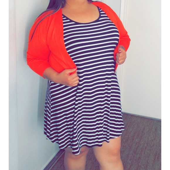 Dresses & Skirts - Black and white striped dress